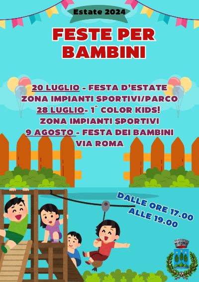 Feste bambini estate 2024